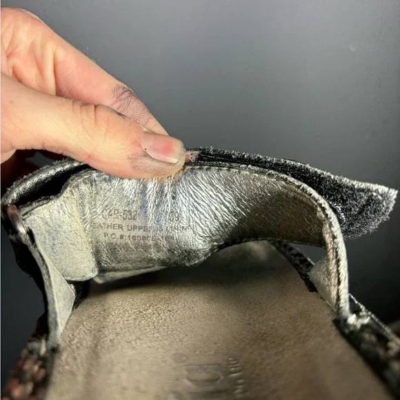 Alegria Carina Wedge Silver Sandal Size EU 39 - Picture 7 of 7